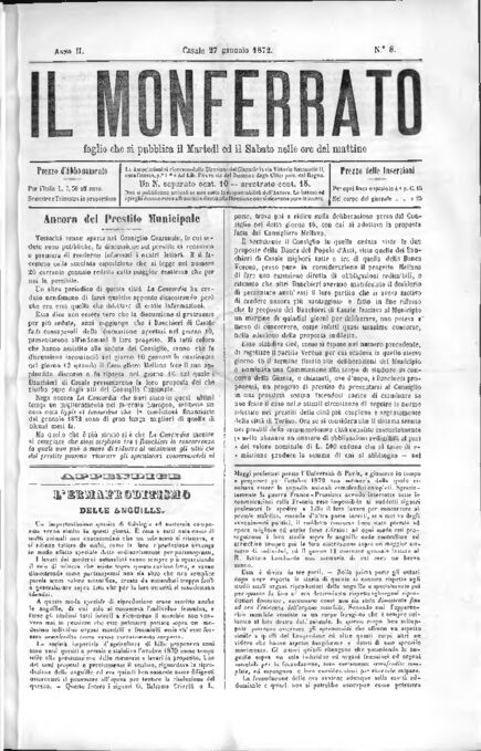 Il Monferrato - Edizione 8 del 27/01/1872